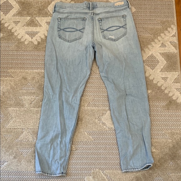 Light Blue Abercrombie & Fitch Light Blue Distressed Jeans - Size 27 - Picture 3 of 10